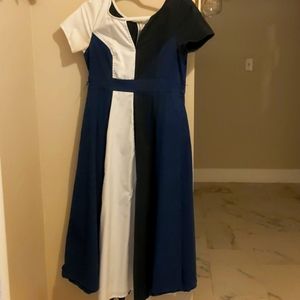 Eshakti size 6 poplin color block maxi